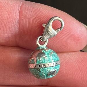 Thomas Sabo Silver and Turquoise World Charm